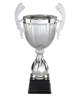COUPE SPORTIVE GAMME LUXE - ARGENT- AVEC ANSES ET BOL METAL - REF C571 - PROMO TROPHEE