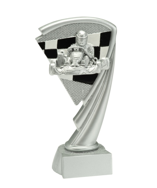 TROPHEE RESINE KARTING ARGENT - REF R99B - PROMO TROPHEE