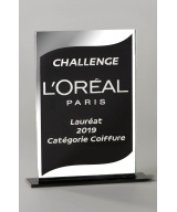 TROPHEE EN VERRE - GRAVURE LASER COMPRISE - REF V25B - PROMO TROPHEE