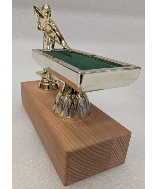 TROPHEE BILLARD EN ABS AVEC BASE EN BOIS DE HETRE - PROMO-TROPHEE 3