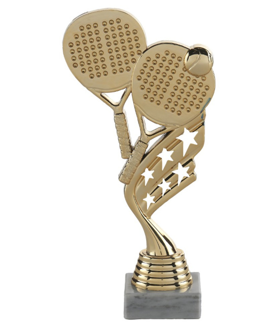 Trophée Padel ABS & Marbre Blanc 21,5 cm | Récompense Tournoi