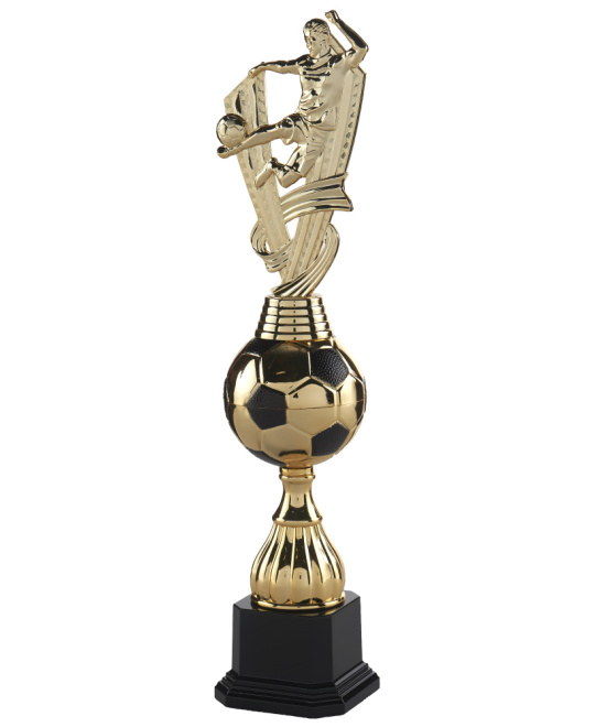 TROPHEE FOOTBALL OR ET NOIR - ABS ET METAL- 39,5 CM - Promo Trophée