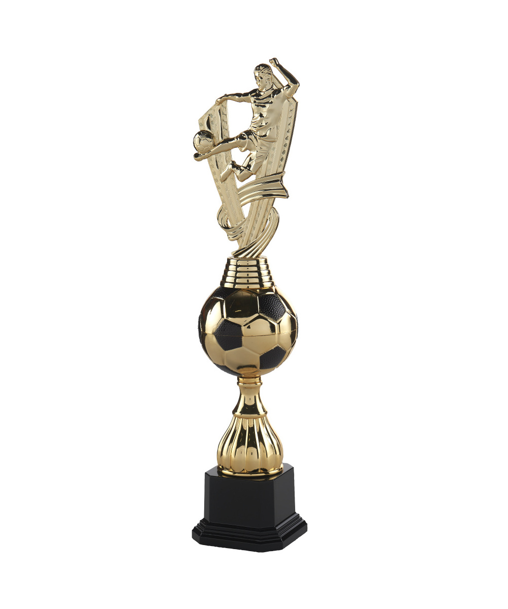 TROPHEE FOOTBALL OR ET NOIR - ABS ET METAL- 39,5 CM - Promo Trophée