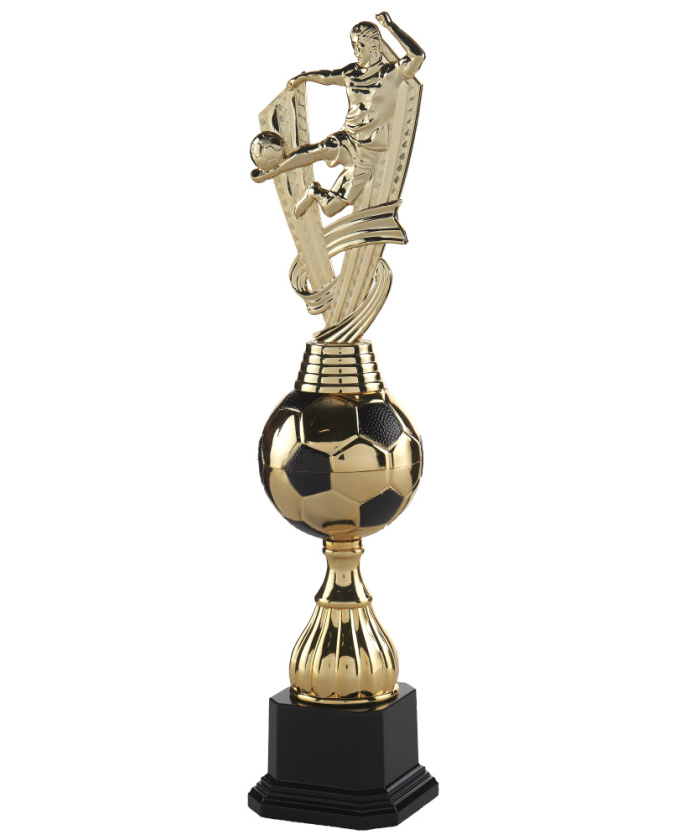 TROPHEE FOOTBALL OR ET NOIR - ABS ET METAL- 39,5 CM - Promo Trophée
