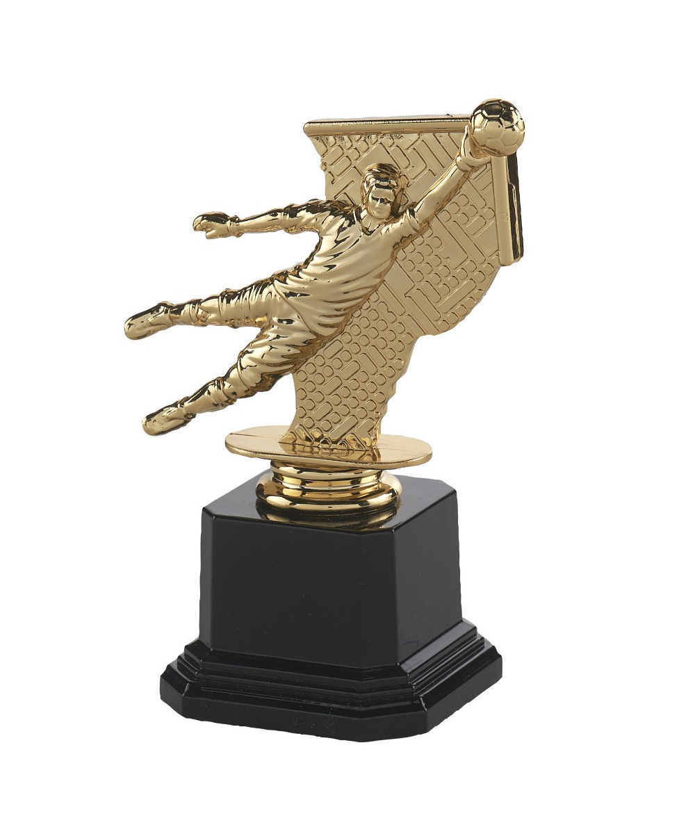 TROPHEE GARDIEN DE BUT EN ABS AVEC BASE NOIRE 17.5 CM - Promo Trophée