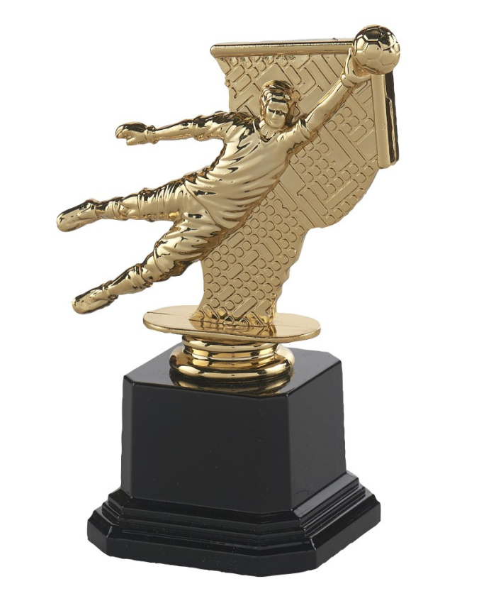 TROPHEE GARDIEN DE BUT EN ABS AVEC BASE NOIRE 17.5 CM - Promo Trophée