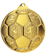 MEDAILLE OR BALLON DE FOOTBALL Ø 50 MM - Promo Trophée