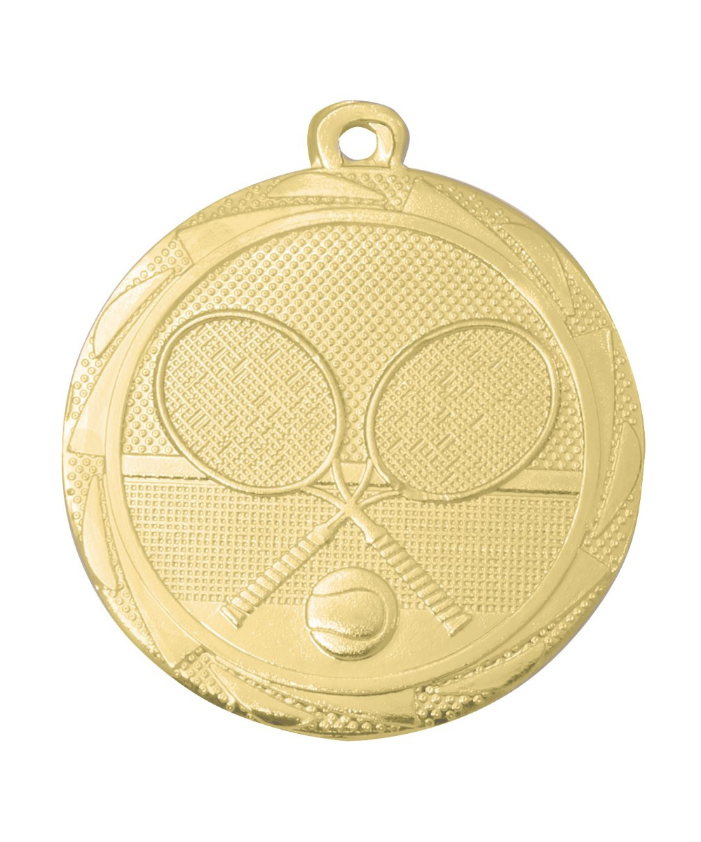 MEDAILLE OR TENNIS EN FER  Ø 45 MM - Promo Trophée