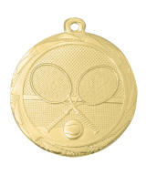 MEDAILLE OR TENNIS EN FER  Ø 45 MM - Promo Trophée