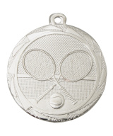 MEDAILLE ARGENT TENNIS EN FER  Ø 45 MM - Promo Trophée