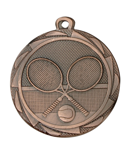 MEDAILLE BRONZE TENNIS EN FER  Ø 45 MM - Promo Trophée