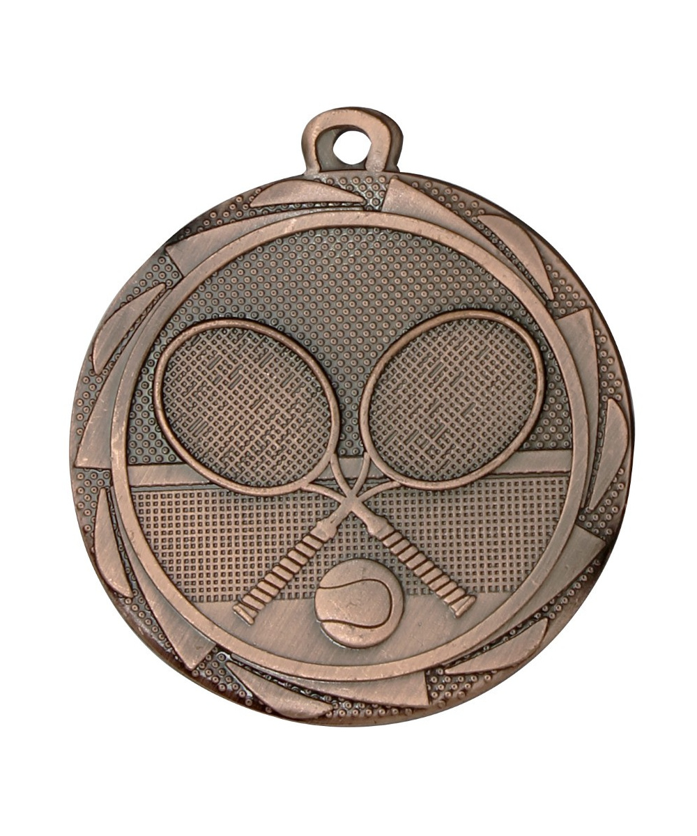 MEDAILLE BRONZE TENNIS EN FER  Ø 45 MM - Promo Trophée