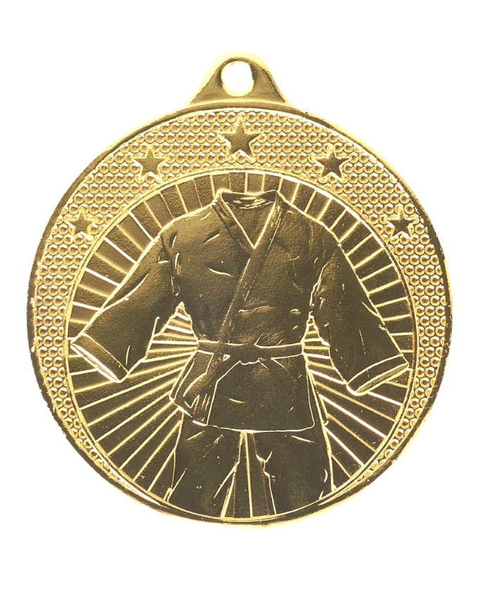 MEDAILLE OR KIMONO ARTS MARTIAUX (JUDO, KARATE...) EN FER Ø 50 MM - Promo Trophée