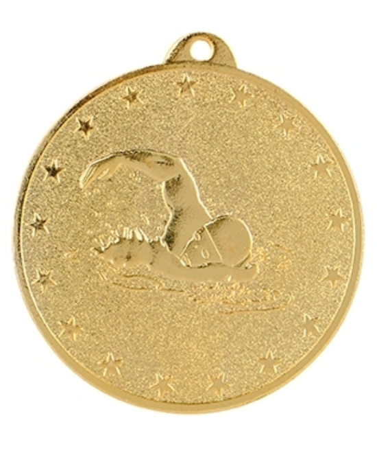 MEDAILLE OR NATATION EN FER Ø 50 MM - Promo Trophée