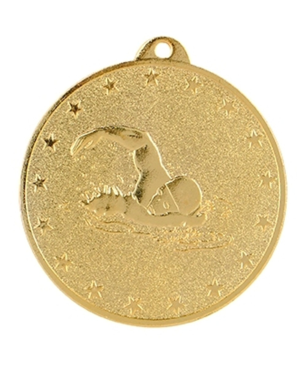 MEDAILLE OR NATATION EN FER Ø 50 MM - Promo Trophée