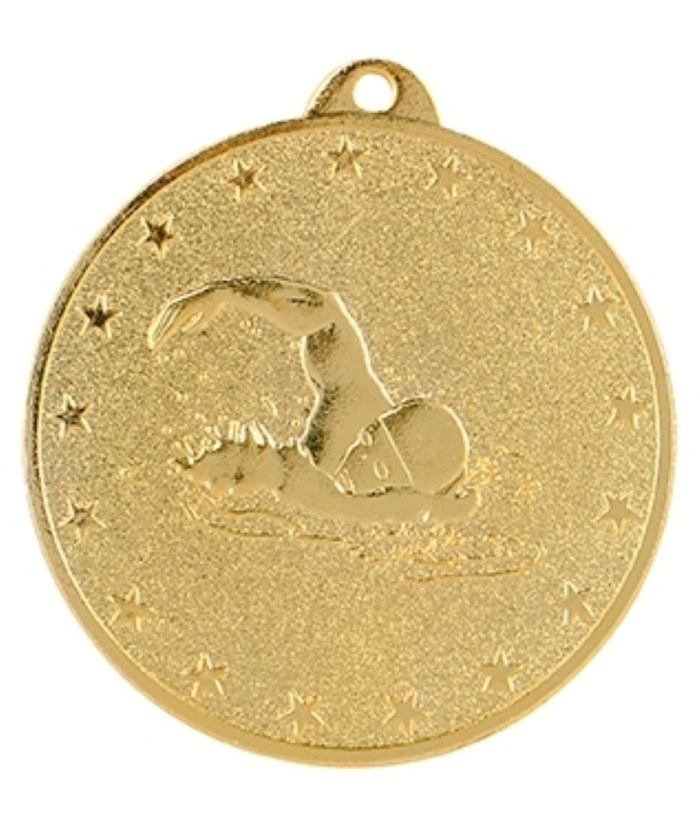 MEDAILLE OR NATATION EN FER Ø 50 MM - Promo Trophée