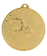 MEDAILLE OR NATATION EN FER Ø 50 MM - Promo Trophée