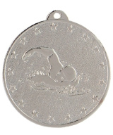 MEDAILLE ARGENT NATATION EN FER Ø 50 MM - Promo Trophée