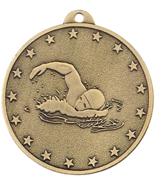 MEDAILLE BRONZE NATATION EN FER Ø 50 MM - Promo Trophée