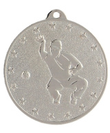 MEDAILLE ARGENT PETANQUE EN FER Ø 50 MM - Promo Trophée