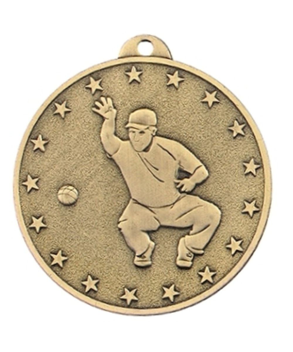 MEDAILLE BRONZE PETANQUE EN FER Ø 50 MM - Promo Trophée