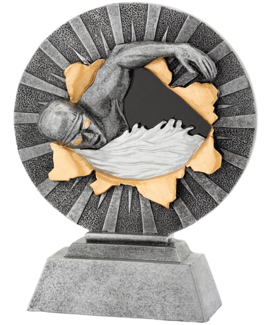 Trophée Résine Natation 16 cm | Récompense & Trophée Sportif