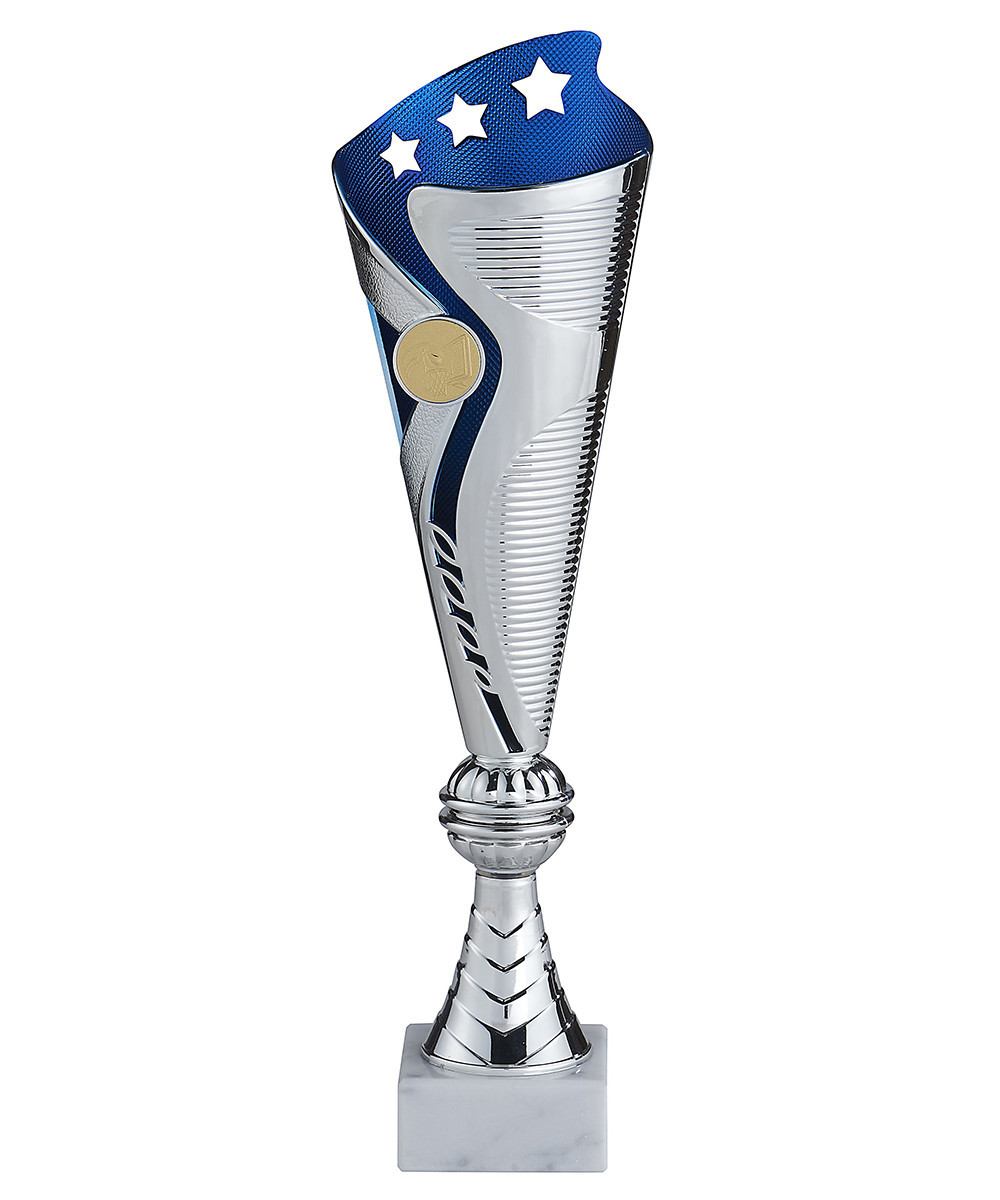 Coupe multisports argent et bleu -  Gamme ABS et Economique - Promo Trophée