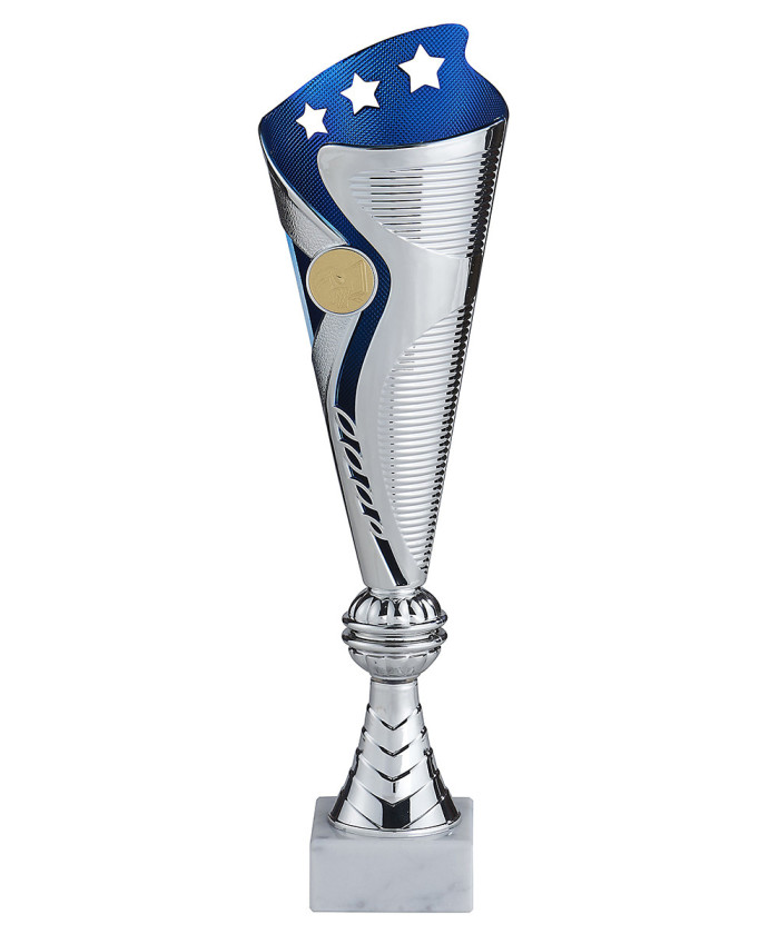 Coupe multisports argent et bleu -  Gamme ABS et Economique - Promo Trophée