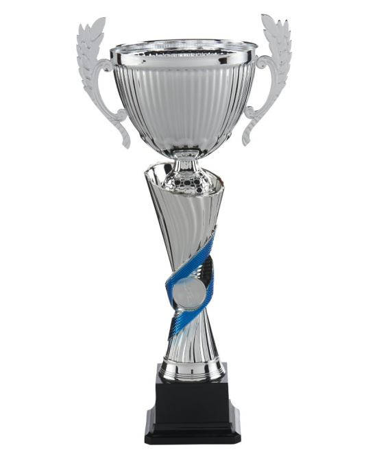 COUPE SPORTIVE PRESTIGE Argent & Bleu | Anses + Bol Métal