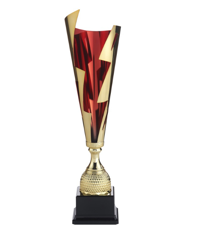 COUPE SPORTIVE GAMME LASER OR ET ROUGE AVEC ETOILE - Promo Trophée