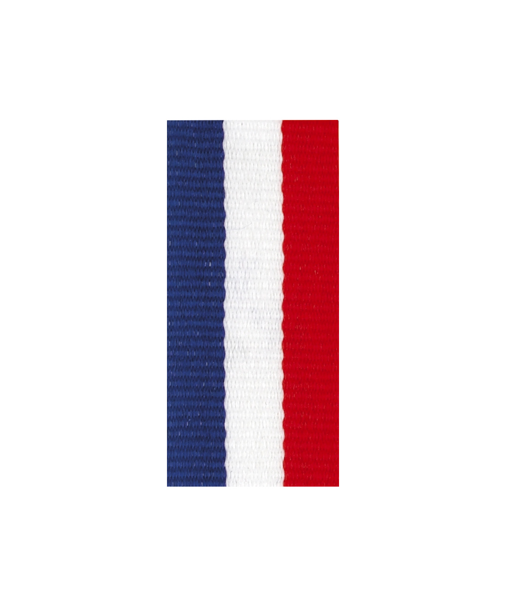 RUBAN POUR MEDAILLE TRICOLORE BLEU BLANC ROUGE - REF RU01 - PROMO-TROPHEE