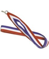 Ruban médaille tricolore bleu blanc rouge - 1cm et 2,2cm | Promo Trophée