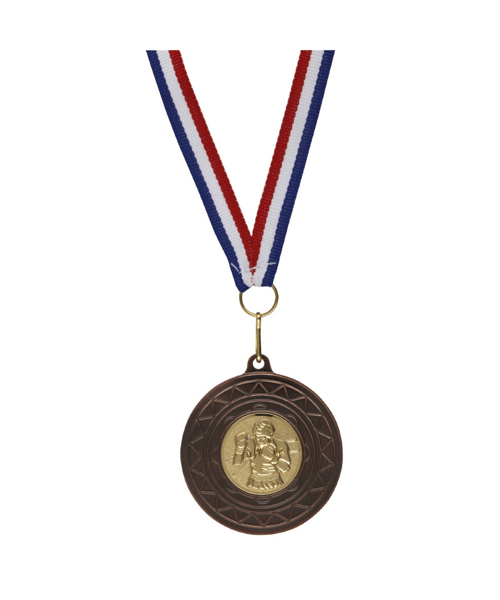 Ruban médaille tricolore bleu blanc rouge - 1cm et 2,2cm | Promo Trophée
