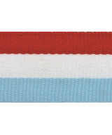 RUBAN MEDAILLE TRICOLORE LUXEMBOURG ROUGE BLANC BLEU - Promo Trophée