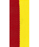 RUBAN MEDAILLE BICOLORE ROUGE JAUNE - Promo Trophée