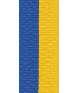 RUBAN MEDAILLE BICOLORE BLEU JAUNE - UKRAINE - Promo Trophée