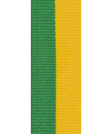 RUBAN MEDAILLE BICOLORE VERT JAUNE - Promo Trophée