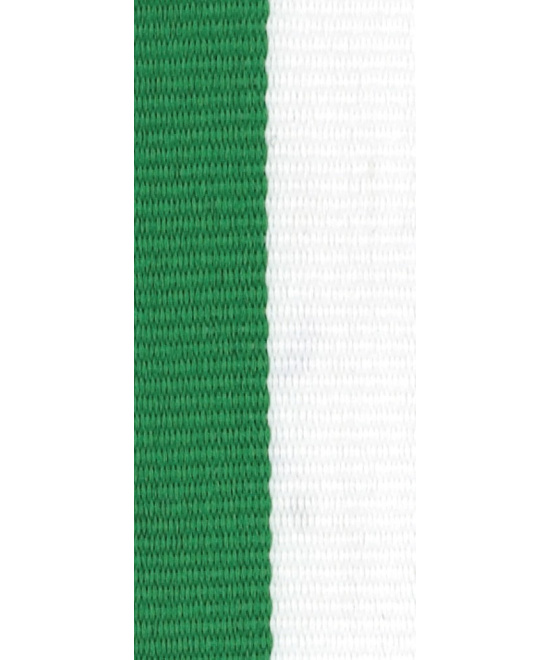 Ruban Médaille Bicolore Vert/Blanc | Achat en Ligne & Prix