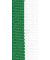 RUBAN MEDAILLE BICOLORE VERT BLANC - Promo Trophée