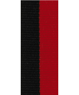 RUBAN MEDAILLE BICOLORE NOIR ET ROUGE - Promo Trophée