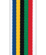 RUBAN MEDAILLE 5 COULEURS OLYMPIQUES - Promo Trophée