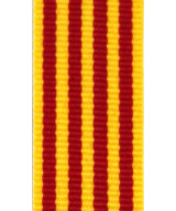 RUBAN MEDAILLE BICOLORE ROUGE ET JAUNE - CATALOGNE - SANG ET OR - Promo Trophée