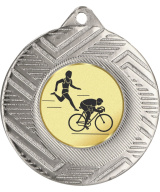 MEDAILLE ARGENT PERSONNALISABLE EN FER Ø 50 MM - REF M46 ARGENT - PROMO TROPHEE