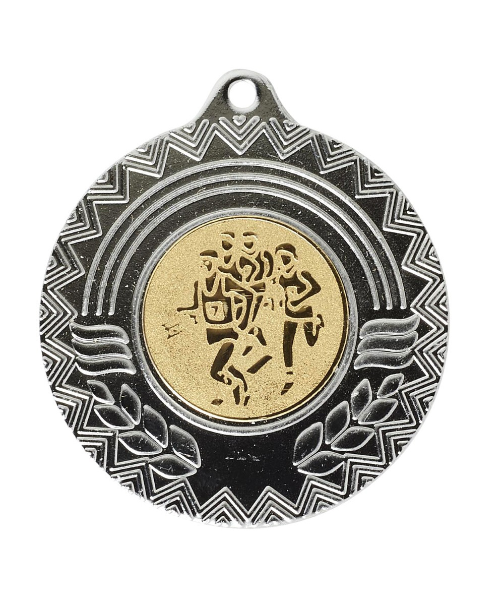 MEDAILLE ARGENT PERSONNALISABLE EN FER Ø 50 MM - REF M56 - PROMO TROPHEE