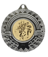 MEDAILLE ARGENT PERSONNALISABLE EN FER Ø 50 MM - REF M56 - PROMO TROPHEE
