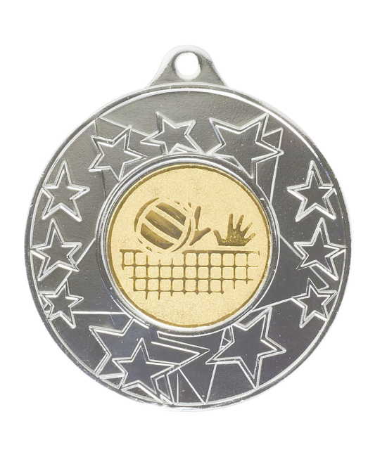 MEDAILLE ARGENT PERSONNALISABLE EN FER Ø 50 MM - REF M57 - PROMO TROPHEE