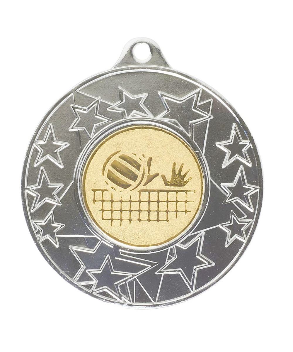 MEDAILLE ARGENT PERSONNALISABLE EN FER Ø 50 MM - REF M57 - PROMO TROPHEE