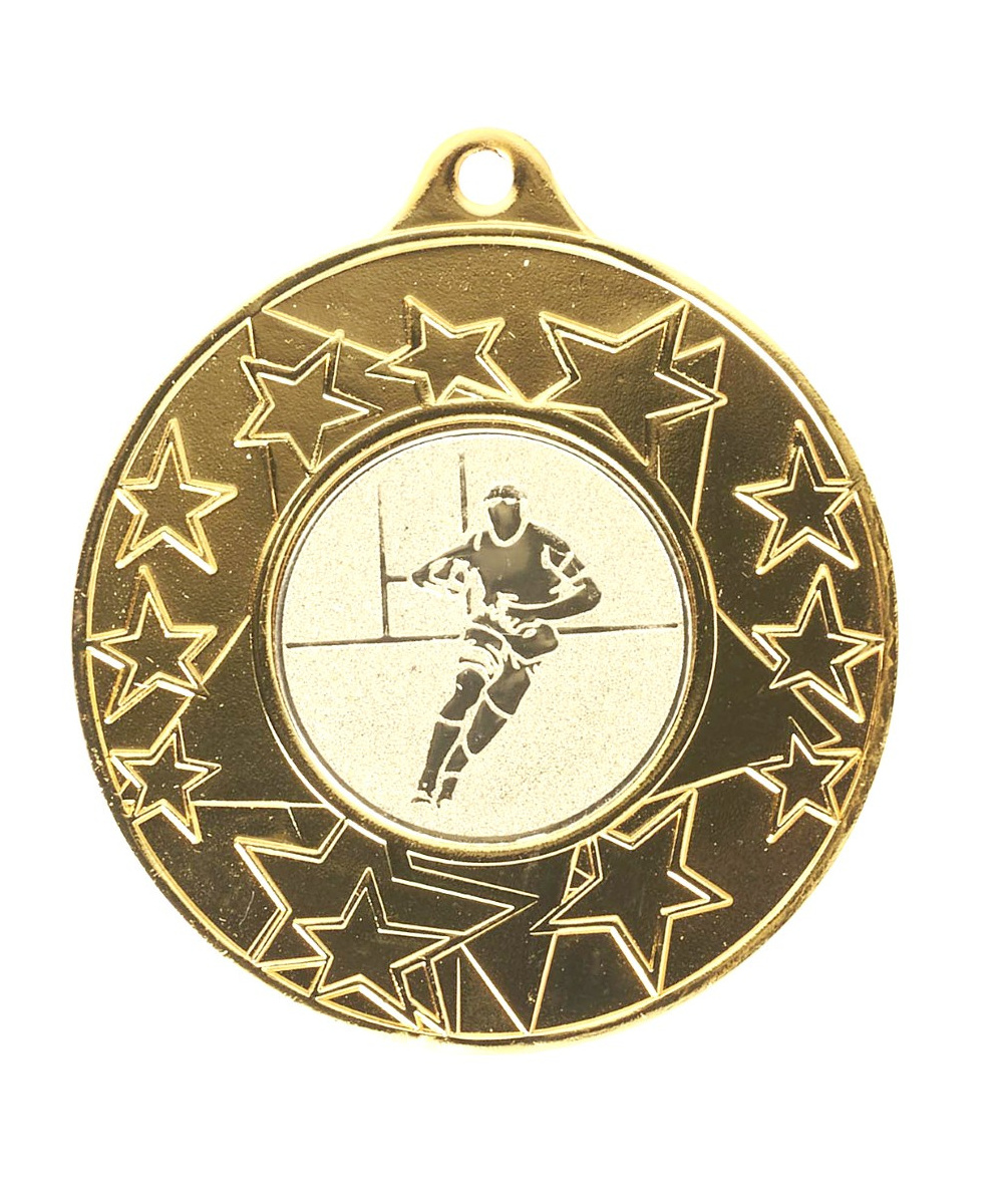 MEDAILLE OR PERSONNALISABLE EN FER Ø 50 MM - REF M57 - PROMO TROPHEE