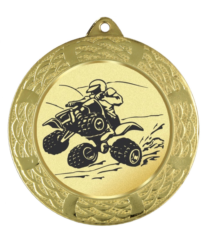 MEDAILLE OR PERSONNALISABLE EN FER Ø 70 MM - REF M62 - PROMO TROPHEE
